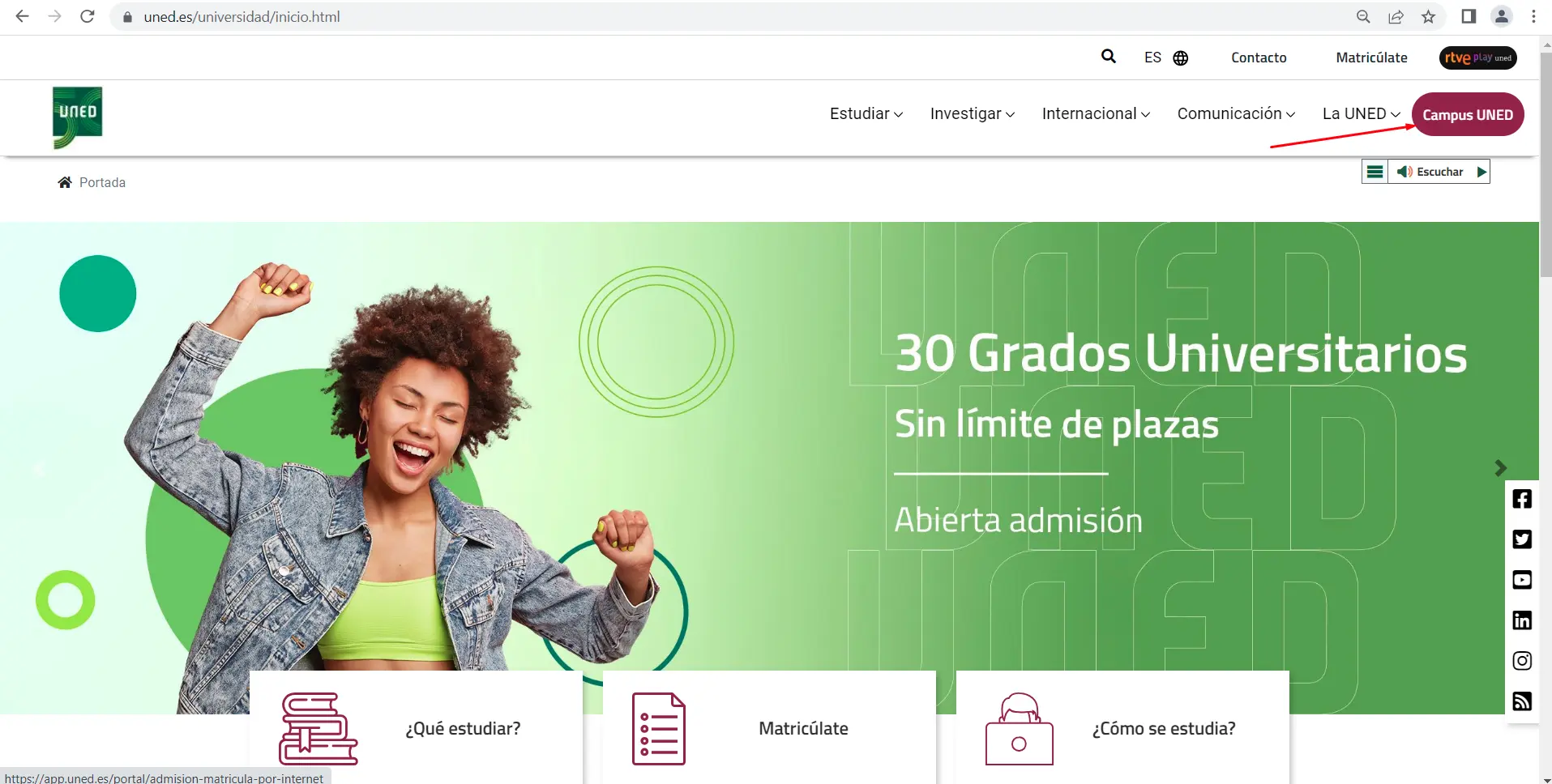 acceso campus cursos fundacion uned - Cómo acceder a los cursos de la UNED