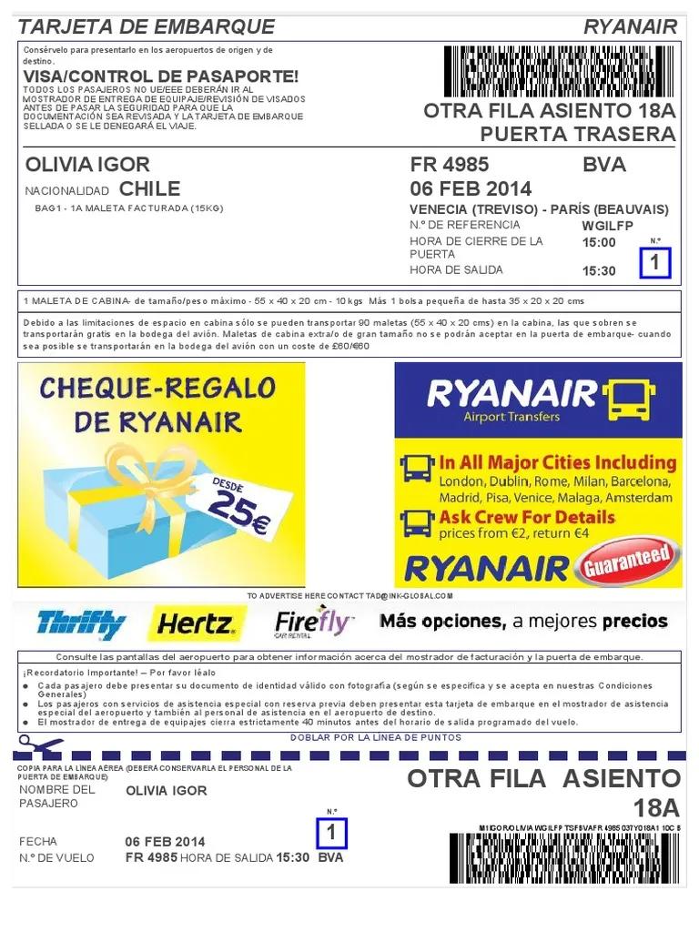 fotocopia facturacion electronica ryanair - Cómo conseguir la factura de un vuelo de Ryanair