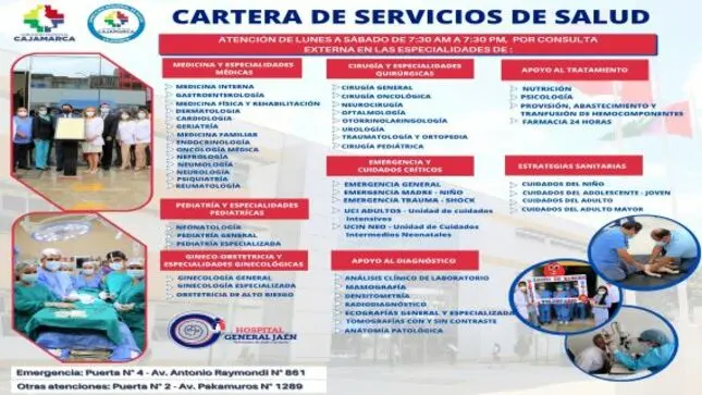 cartera de servicios hospital campus de la salud - Cuáles son los servicios de un hospital