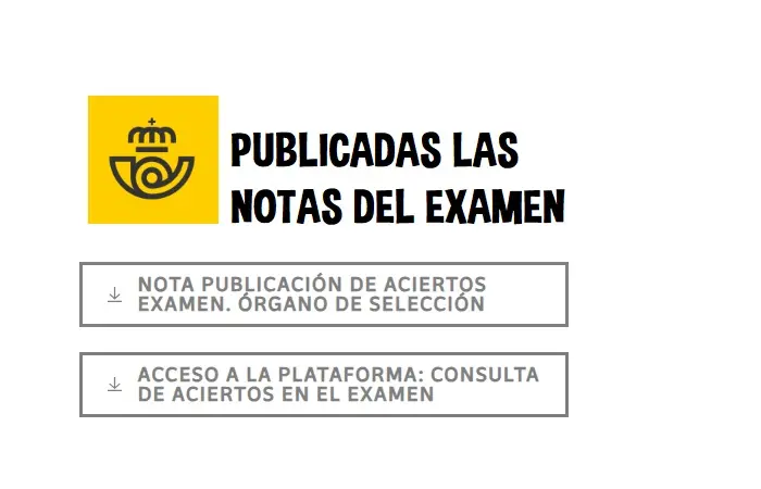 apuntes correos en fotocopias - Cuándo salen las notas Correos 2023