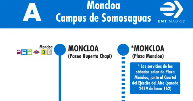 bus a moncloa campus somosaguas cuanto tarda - Dónde está el intercambiador de Moncloa