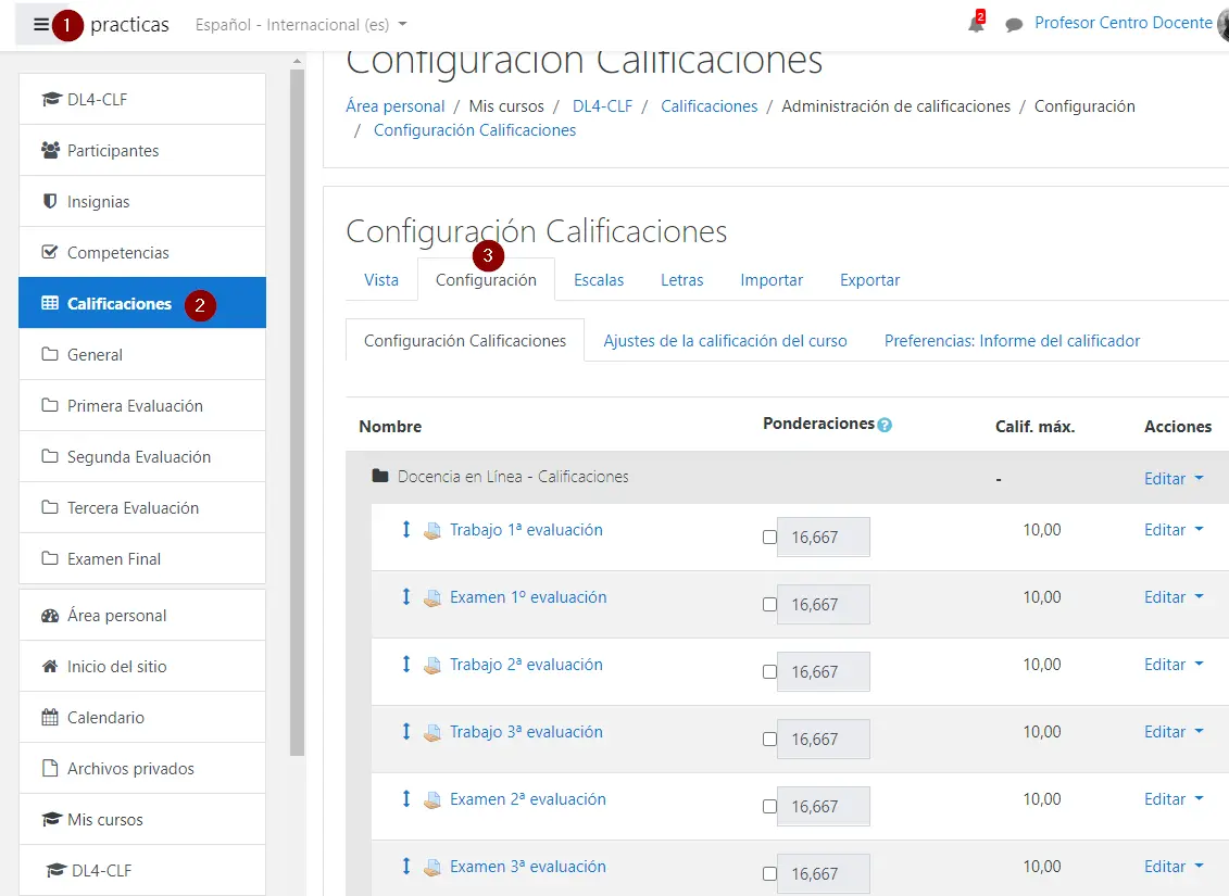 categoría de calificación campus virtual - Qué es la escala de calificación