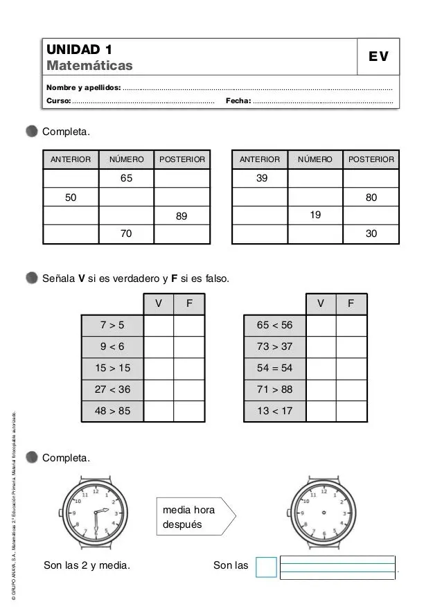 datesboxghj2 tl evaluacion matematicas primaria material fotocopiable - Qué evaluar en matemáticas en primaria