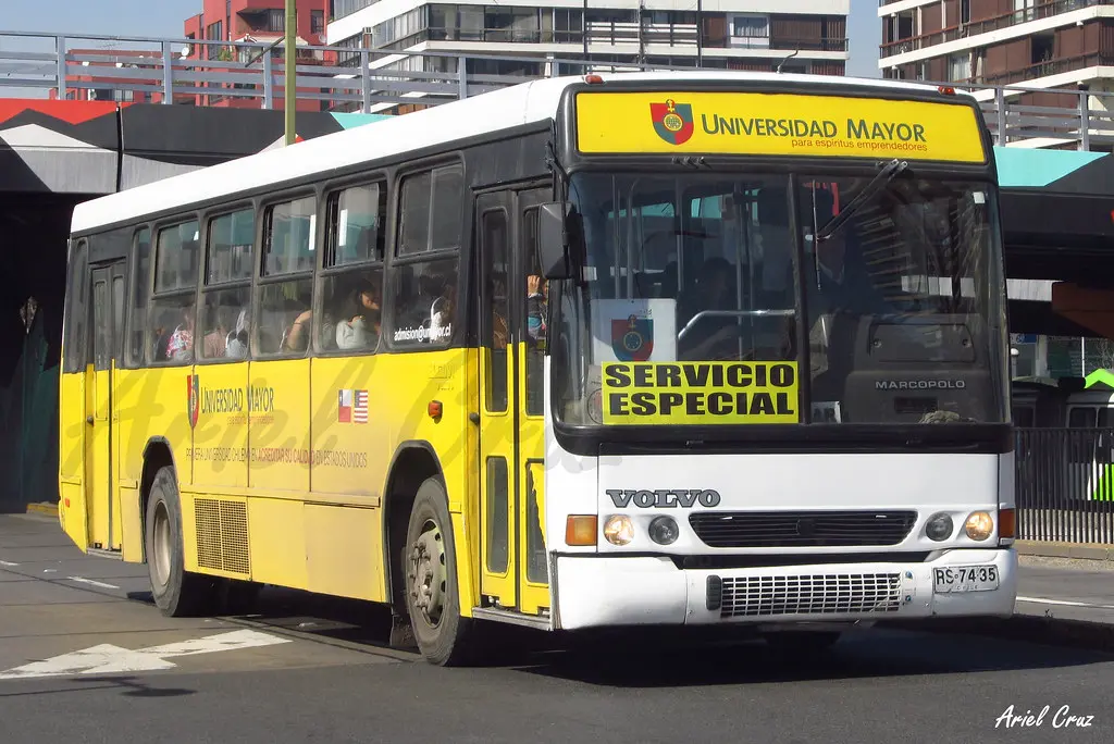 bus privado universidad mayor de chile campus huechuraba - Qué transporte usamos para ir la universidad